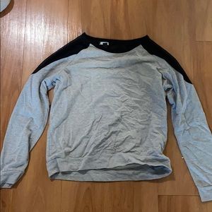 Grey and black sweater